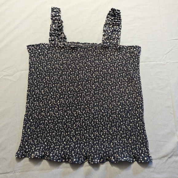 Floral, stretchy tank top - Picture 1 of 4